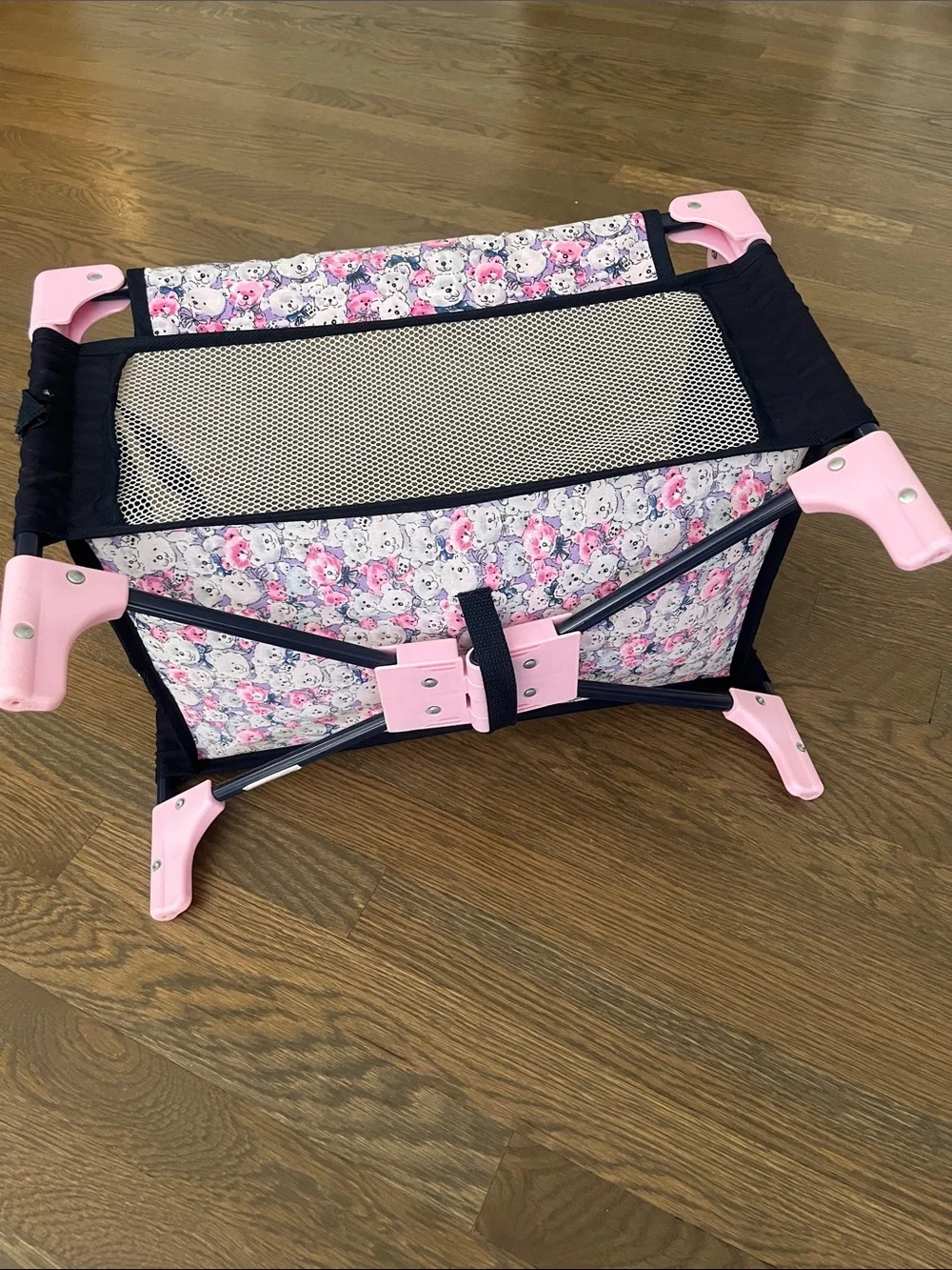 Baby Doll Crib with Teddy Bear Theme